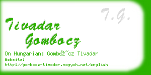 tivadar gombocz business card